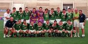 26 July 1998; The Republic of Ireland team ahead of the UEFA European Under-18 Championship Final between Germany and Republic of Ireland at GSZ Stadium in Larnaca, Cyprus. Photo by David Maher/Sportsfile