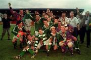 8 May 1998; The Republic of Ireland's U16 Team celebrate following the UEFA Under-16 Championship Final Republic of Ireland v Italy at McDiarmid Park in Perth, Scotland. Photo by David Maher/Sportsfile.