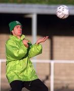 15 November 1998; Jason McAteer during a Republic of Ireland Training Session at Tolka Rovers FC, Frank Cooke Park in Dublin. Photo by David Maher/Sportsfile.