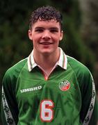 11 May 1998; Jim Goodwin during a Republic of Ireland under 17 squad portrait session at AUL Complex in Clonshaugh, Dublin. Photo by David Maher/Sportsfile