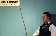 16 December 1998; John Higgins during Day 3 of the Irish Open Snooker at the National Basketball Arena in Tallaght, Dublin. Photo by Brendan Moran/Sportsfile