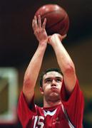 24 January 1997; Noel Hartigan of New Balance Blue Demons during the Men's Junior Under-19 National Basketball Cup Final between New Balance Blue Demons and TNT Killester at the National Basketball Arena in Dublin. Photo By Brendan Moran/Sportsfile.