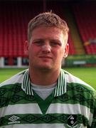 16 August 1997; Richie Purdy of Shamrock Rovers ahead of the Harp Lager National League Premier Division match between Home Farm Everton and Shamrock Rovers at Tolka Park in Dublin. Photo by Brendan Moran/Sportsfile.