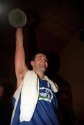 28 January 1996; Liam McHale of Chambourcy Ballina with the Cup following the Senior Men's National Cup Final between Chambourcy Ballina and Star of the Sea at the National Basketball Arena in Tallaght, Dublin. Photo By Brendan Moran/Sportsfile.