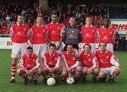 25 April 1998;  The St Patrick's Athletic Team, backrow from left: Ian Gilzean, Colin Hawkins, Paul Osam, Trevor Wood, Mick Moody and Leon Braithwaite. Front, from left, Willie Burke, Keith Doyle, Eddie Gormley, Trevor Molloy and Thomas Morgan, ahead of the Harp Lager National League Premier Division match between St Patrick's Athletic and Dundalk at Richmond Park in Dublin. Photo by David Maher/Sportsfile.