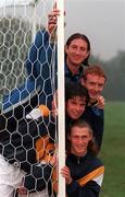 24 September 1998; UCD players, from top, Clive Delaney, Barry Ryan, Alan Mahon and Robert Dunne following UCD Training at Belfield in Dublin. Photo by David Maher/Sportsfile.