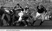 16 January 1988; Michael Bradley, Ireland, in action against Scotland. Ireland v Scotland, Five Nations Rugby International, Lansdowne Road, Dublin. Picture credit: Ray McManus / SPORTSFILE