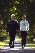 28 September 2004; Ireland's top female marathoner Catherina McKiernan with Eamonn Malone, from Cavan, who won 4 medals in the European Transplant Games held in Slovenia recently, at the launch of the Annalee AC 10K road race sponsored by the Cavan Crystal Hotel on Sunday, October 10th which will race funds for a Renal Dialysis Unit for Cavan Hospital. Picture credit; Brendan Moran / SPORTSFILE