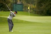 29 September 2004; Tiger Woods plays from the 2nd fairway during the second day of practice ahead of the American Express World Golf Championship 2004, Mount Juliet Golf Club, Thomastown, Co. Kilkenny. Picture credit; Matt Browne / SPORTSFILE