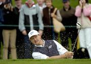 29 September 2004; Ernie Els plays from the bunker onto the 6th green during the second day of practice ahead of the American Express World Golf Championship 2004, Mount Juliet Golf Club, Thomastown, Co. Kilkenny. Picture credit; Matt Browne / SPORTSFILE