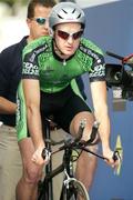 29 September 2004; David McCann, Ireland, about to start the Elite Men's Individual Time Trial. World Road Cycling Championship, Bardolino, Verona, Italy. Picture credit; Gerry McManus / SPORTSFILE