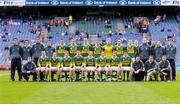 26 September 2004; The Kerry Minor Squad. All-Ireland Minor Football Championship Final, Kerry v Tyrone, Croke Park, Dublin. Picture credit; Brian Lawless / SPORTSFILE *** Local Caption *** Any photograph taken by SPORTSFILE during, or in connection with, the 2004 All-Ireland Minor Football Final which displays GAA logos or contains an image or part of an image of any GAA intellectual property, or, which contains images of a GAA player/players in their playing uniforms, may only be used for editorial and non-advertising purposes.  Use of photographs for advertising, as posters or for purchase separately is strictly prohibited unless prior written approval has been obtained from the Gaelic Athletic Association.