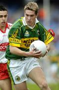 26 September 2004; Paul O'Connor, Kerry. All-Ireland Minor Football Championship Final, Kerry v Tyrone, Croke Park, Dublin. Picture credit; Damien Eagers / SPORTSFILE *** Local Caption *** Any photograph taken by SPORTSFILE during, or in connection with, the 2004 All-Ireland Minor  Football Final which displays GAA logos or contains an image or part of an image of any GAA intellectual property, or, which contains images of a GAA player/players in their playing uniforms, may only be used for editorial and non-advertising purposes.  Use of photographs for advertising, as posters or for purchase separately is strictly prohibited unless prior written approval has been obtained from the Gaelic Athletic Association.