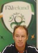 30 September 2004; Republic of Ireland manager Brian Kerr speaking at press conference ahead of the world cup qualifier against France. Red Cow Morans Hotel, Dublin. Picture credit; Pat Murphy / SPORTSFILE