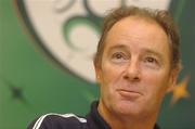 30 September 2004; Republic of Ireland manager Brian Kerr pictured at press conference ahead of the world cup qualifier against France. Red Cow Morans Hotel, Dublin. Picture credit; Pat Murphy / SPORTSFILE