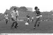 14 October 1981; Frank Stapleton, Republic of Ireland, in action against France. 1982 FIFA World Cup Qualifier, Republic of Ireland v France, Lansdowne Road, Dublin. Picture credit; Ray McManus / SPORTSFILE