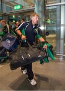 16 October 2013; Donal O’Grady, Cork, as the GAA Hurling 11 Teams prepare to depart for the Notre Dame Celtic Champions Classic Super Hurling 11s Exhibition matches. Dublin Airport, Dublin. Picture credit: Pat Murphy / SPORTSFILE