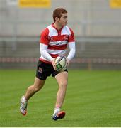 17 October 2013; Paddy Jackson, Ulster, during squad training ahead of their Heineken Cup 2013/14, Pool 5, Round 2, game against Montpellier on Saturday. Ulster Rugby Squad Training, Ravenhill Park, Befast Co. Antrim Picture credit: Oliver McVeigh / SPORTSFILE