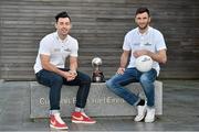 17 October 2013; Richie Towell, left, Dundalk, and Killian Brennan, St. Patrick’s Athletic, in attendance at the PFAI Player of the Year Awards 2013 nominees announcement. PFAI Offices, National Sports Campus, Abbotstown, Dublin. Picture credit: Barry Cregg / SPORTSFILE