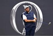 19 July 2025; Shane Lowry of Ireland watches his tee shot on the first hole during day three of The 153rd Open Championship at Royal Portrush Golf Club in Portrush, Antrim. Photo by Ramsey Cardy/Sportsfile