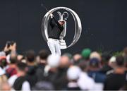 19 July 2025; Phil Mickelson of USA watches his tee shot on the first hole during day three of The 153rd Open Championship at Royal Portrush Golf Club in Portrush, Antrim. Photo by Ramsey Cardy/Sportsfile