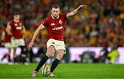 19 July 2025; Finn Russell of British & Irish Lions kicks a penalty during the first test match between Australia and the British & Irish Lions at Suncorp Stadium in Brisbane, Australia. Photo by Brendan Moran/Sportsfile