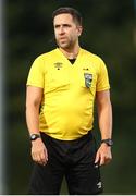 18 July 2025; Referee Glen Geraghty during the Sports Direct Men’s FAI Cup second round match between Waterford and St Mochta’s at the Regional Sports Centre in Waterford. Photo by Michael P Ryan/Sportsfile