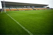 19 July 2025; A general view of the pitch before the TG4 All-Ireland Ladies Football Senior Championship semi-final match between Meath and Kerry at Glenisk O’Connor Park in Tullamore, Offaly. Photo by Piaras Ó Mídheach/Sportsfile