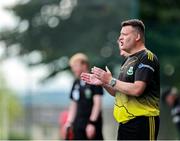 19 July 2025; Bangor Celtic manager John Scott during the Sports Direct Men’s FAI Cup second round match between Bangor Celtic and Cobh Ramblers at Pearse Park in Crumlin, Dublin. Photo by Thomas Flinkow/Sportsfile