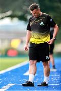 19 July 2025; Bangor Celtic manager John Scott during the Sports Direct Men’s FAI Cup second round match between Bangor Celtic and Cobh Ramblers at Pearse Park in Crumlin, Dublin. Photo by Thomas Flinkow/Sportsfile