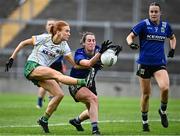 19 July 2025; Karla Kealy of Meath has her shot blocked down by Emma Costello of Kerry during the TG4 All-Ireland Ladies Football Senior Championship semi-final match between Meath and Kerry at Glenisk O’Connor Park in Tullamore, Offaly. Photo by Piaras Ó Mídheach/Sportsfile