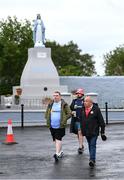 19 July 2025; Shelbourne supporters arrive for the Sports Direct Men’s FAI Cup second round match between Fairview Rangers and Shelbourne at Singland Park in Limerick. Photo by Stephen McCarthy/Sportsfile