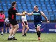 19 July 2025; Action from the IRFU Pride Tag Blitz rugby match between IRFU and Wolfhounds at Energia Park in Dublin. Photo by Ben McShane/Sportsfile