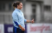 17 July 2025; Backs and defence coach Michelle Claffey during a Leinster Rugby women's squad training session at Energia Park in Dublin. Photo by Seb Daly/Sportsfile