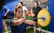 17 July 2025; Anna Iraizoz during a Leinster Rugby women's gym session at Energia Park in Dublin. Photo by Seb Daly/Sportsfile