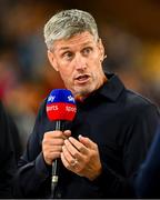 19 July 2025; Sky Sports rugby analyst and La Rochelle head coach Ronan O'Gara during the first test match between Australia and the British & Irish Lions at Suncorp Stadium in Brisbane, Australia. Photo by Brendan Moran/Sportsfile