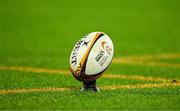 19 July 2025; A general view of a rugby ball during the first test match between Australia and the British & Irish Lions at Suncorp Stadium in Brisbane, Australia. Photo by Brendan Moran/Sportsfile