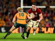19 July 2025; Jack Conan of British & Irish Lions in action against Tom Lynagh of Australia during the first test match between Australia and the British & Irish Lions at Suncorp Stadium in Brisbane, Australia. Photo by Brendan Moran/Sportsfile