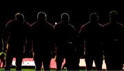 19 July 2025; British & Irish Lions players, from left, Jack Conan, Tadhg Furlong, Finn Russell, Ellis Genge and Tom Curry before the first test match between Australia and the British & Irish Lions at Suncorp Stadium in Brisbane, Australia. Photo by Brendan Moran/Sportsfile