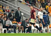 19 July 2025; Joe McCarthy of British & Irish Lions leaves the pitch upon being substituted during the first test match between Australia and the British & Irish Lions at Suncorp Stadium in Brisbane, Australia. Photo by Brendan Moran/Sportsfile