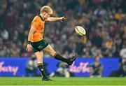 19 July 2025; Tom Lynagh of Australia during the first test match between Australia and the British & Irish Lions at Suncorp Stadium in Brisbane, Australia. Photo by Brendan Moran/Sportsfile