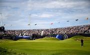 20 July 2025; Shane Lowry of Ireland walks down the 18th fairway during the final round of The 153rd Open Championship at Royal Portrush Golf Club in Portrush, Antrim. Photo by Ramsey Cardy/Sportsfile