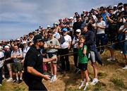 20 July 2025; Shane Lowry of Ireland with supporters during the final round of The 153rd Open Championship at Royal Portrush Golf Club in Portrush, Antrim. Photo by Ramsey Cardy/Sportsfile