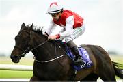 20 July 2025; Lady In Paris, with Shane Foley up, on their way to winning the The Kwiff Home Of Supercharged Betting Handicap during day two of the Juddmonte Irish Oaks Weekend at The Curragh Racecourse in Kildare. Photo by Matt Browne/Sportsfile