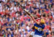 20 July 2025; Brian Hayes of Cork in action against Ronan Maher of Tipperary during the GAA Hurling All-Ireland Senior Championship final match between Cork and Tipperary at Croke Park in Dublin. Photo by Seb Daly/Sportsfile