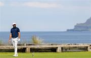 20 July 2025; Scottie Scheffler of USA on the sixth tee box during the final round of The 153rd Open Championship at Royal Portrush Golf Club in Portrush, Antrim. Photo by Ramsey Cardy/Sportsfile
