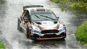 20 July 2025; Jason Dickson and Martin Brady compete in their Ford Fiesta Rally2 during the Sligo Park Hotel Stage Rally Round Five of the Triton Showers Irish National Rally Championship in Sligo. Photo by Philip Fitzpatrick/Sportsfile