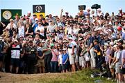 20 July 2025; Xander Schauffele of USA plays a shot from the rough on the 17th hole during the final round of The 153rd Open Championship at Royal Portrush Golf Club in Portrush, Antrim. Photo by Ramsey Cardy/Sportsfile