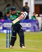 20 July 2025; Amy Hunter of Ireland bats for her 1000th run in T20I competition during match one of the Women's T20 International Series between Ireland and Zimbabwe at Pembroke Cricket Club in Dublin. Photo by Ben McShane/Sportsfile
