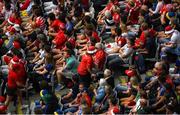 20 July 2025; Cork supporters are seen leaving early during the GAA Hurling All-Ireland Senior Championship final match between Cork and Tipperary at Croke Park in Dublin. Photo by John Sheridan/Sportsfile